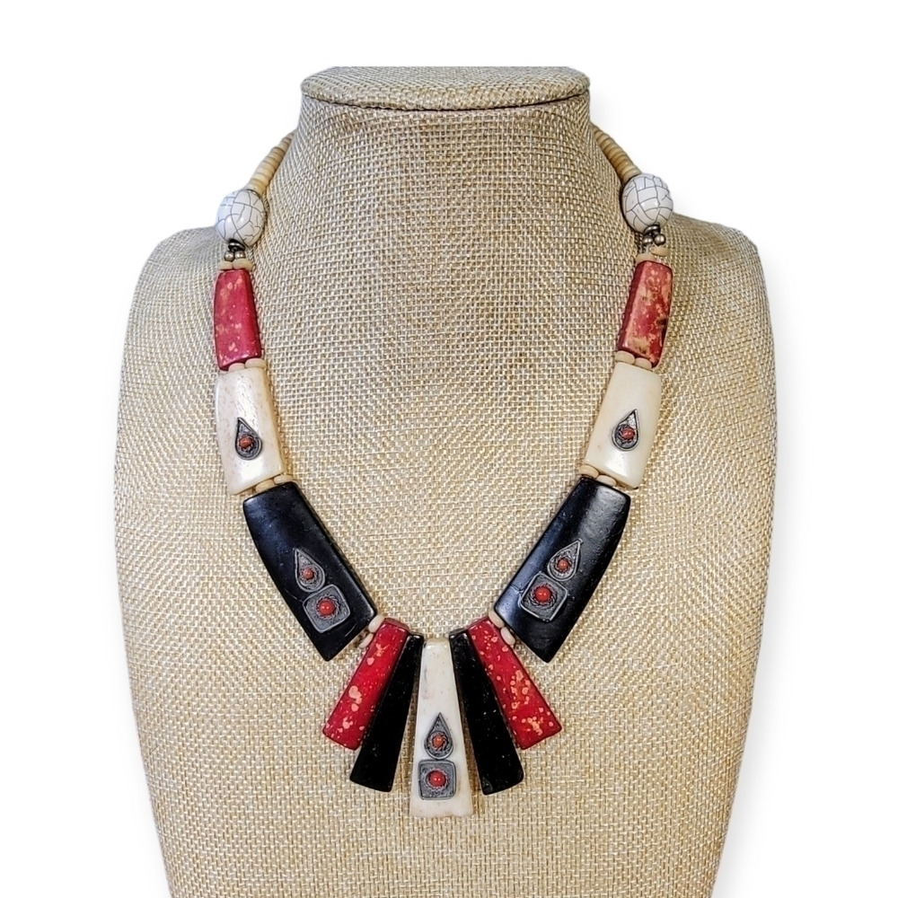 Vintage Artisan Necklace Statement Jewelry